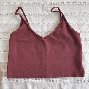 Aritzia summer camisole crop top Sunday Best pink hue size XS